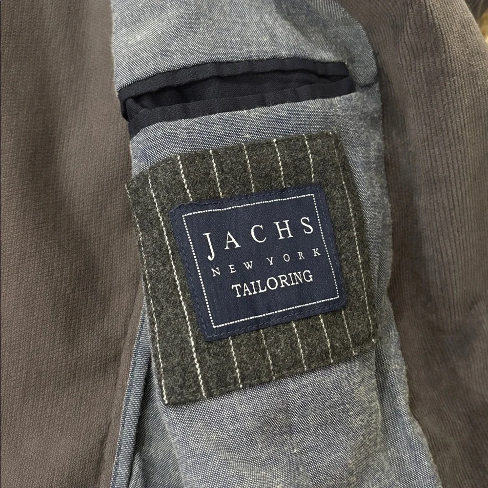 Jachs New York Gray Corduroy 2‎ Button Sport Jacket Men's Size XXL NWT